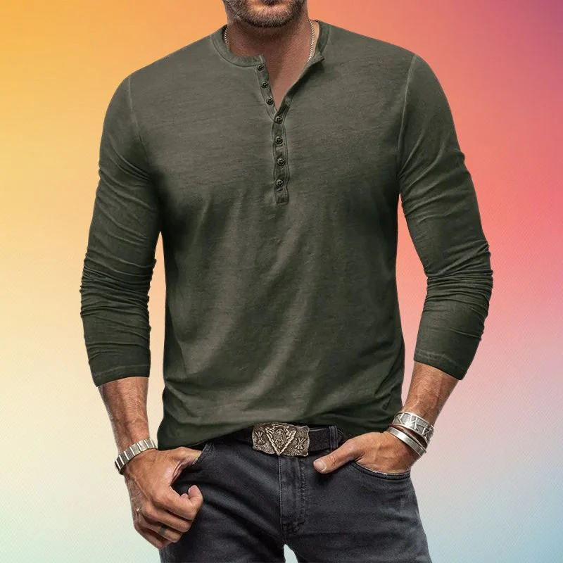 David® | Long-sleeved shirt with buttons - Image 4