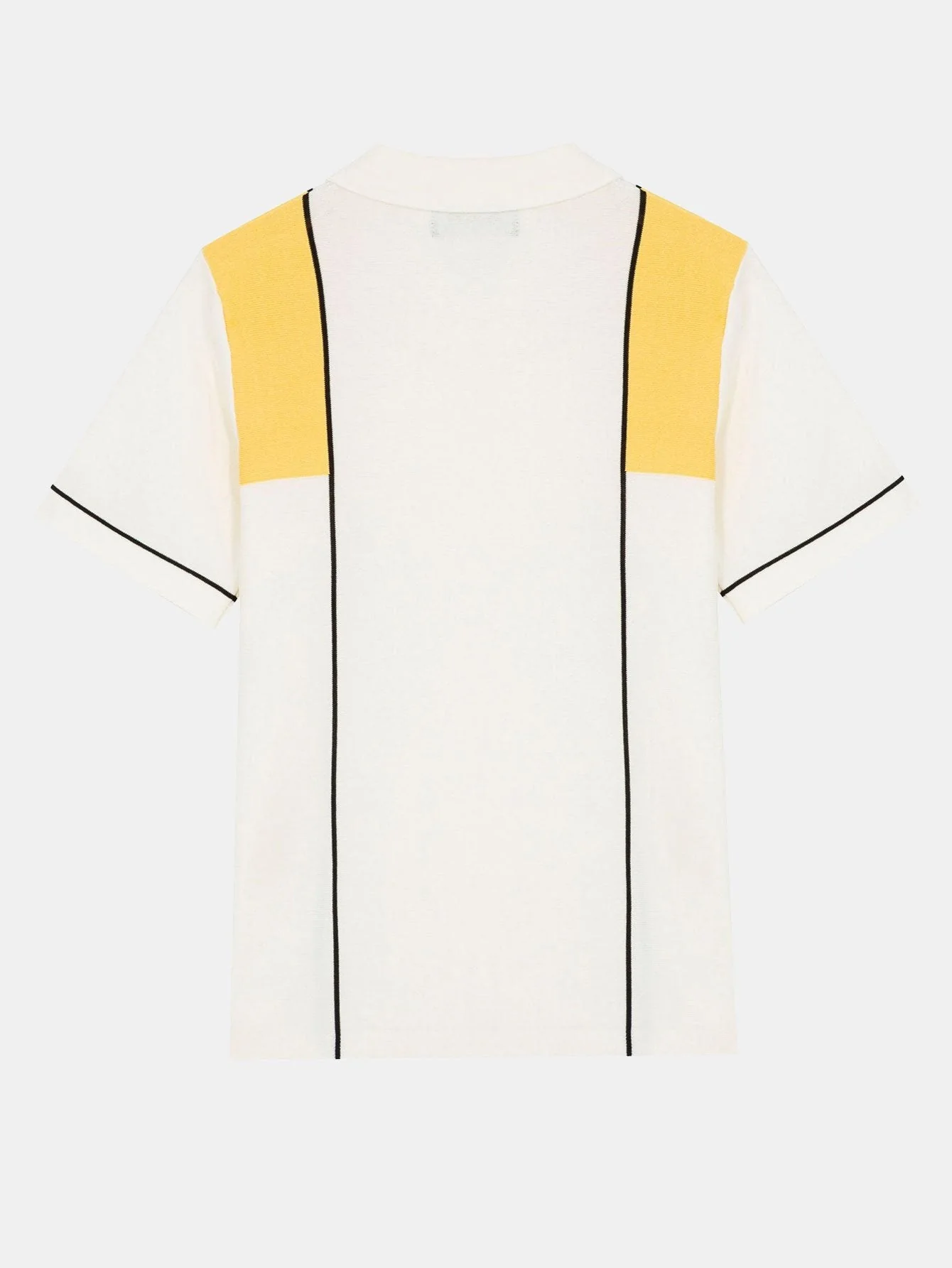 David® | Striped Color Block Short Sleeve Sweater Polo - Image 2