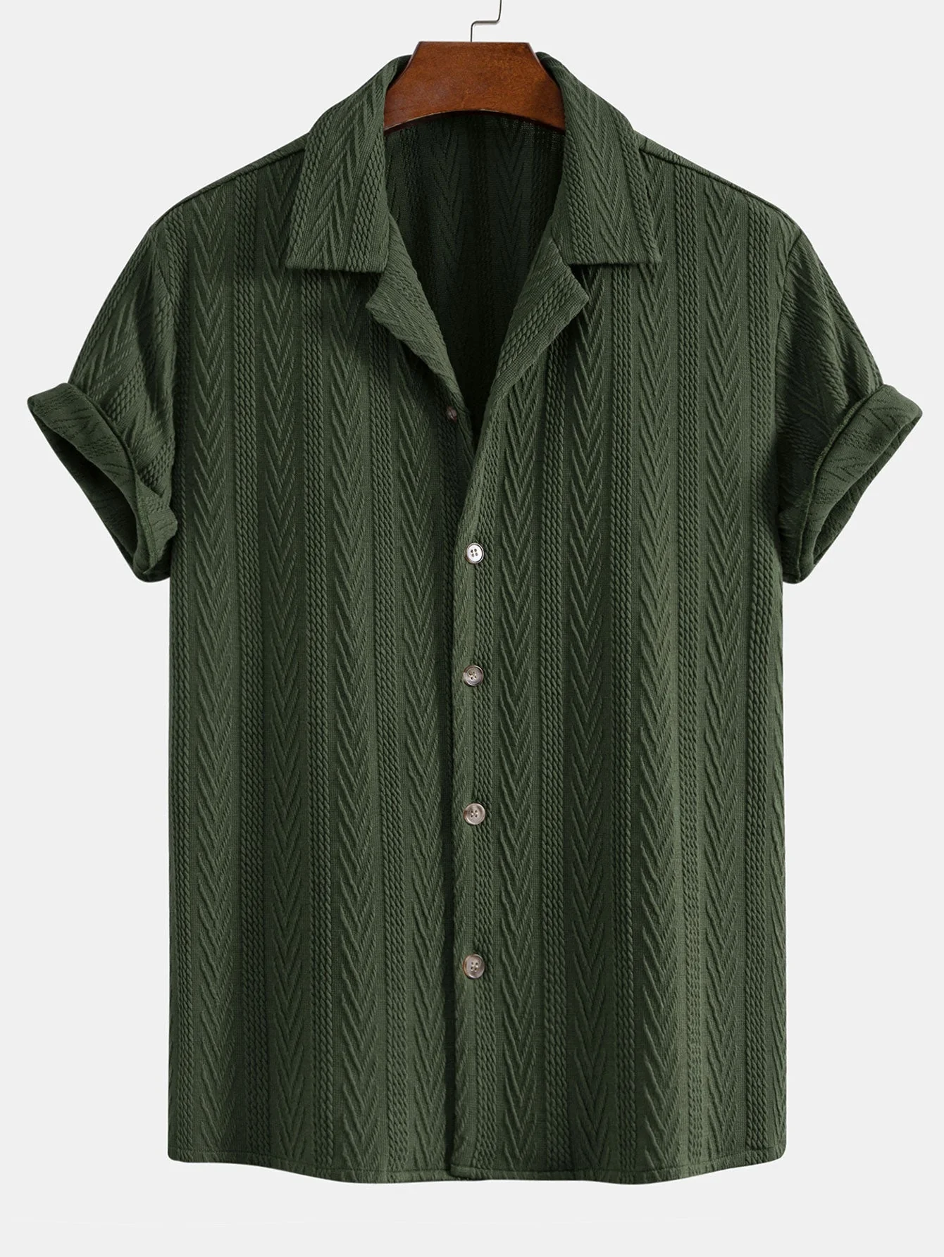 Dean® | Texture Jacquard Cuban Shirt - Image 3