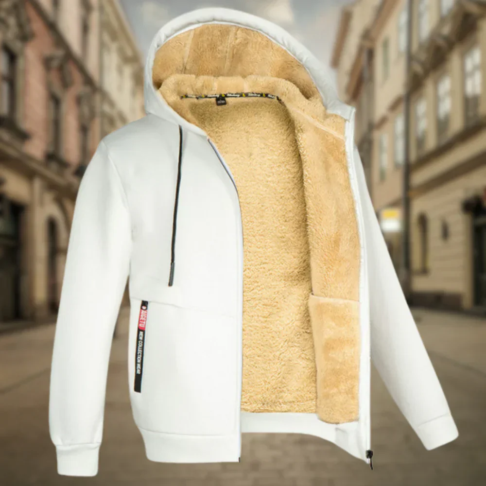 Decio | Cozy Sherpa-lined hoodie for men - Image 3