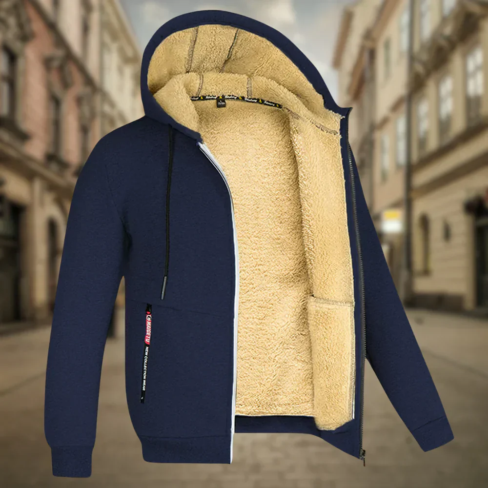Decio | Cozy Sherpa-lined hoodie for men - Image 6