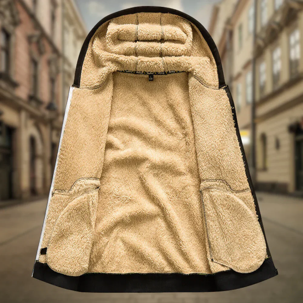 Decio | Cozy Sherpa-lined hoodie for men - Image 9
