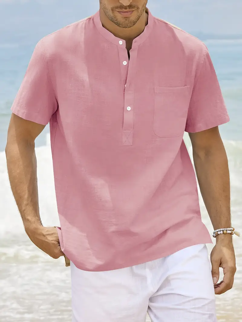 Declan® | Summer Shirt With Short Sleeve Closure For Men - Image 6