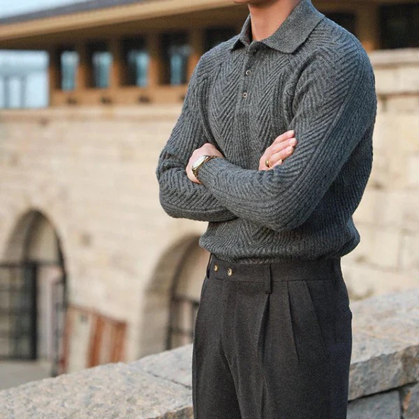 Declan® | Trendy Knitted Polo For Men - Image 5
