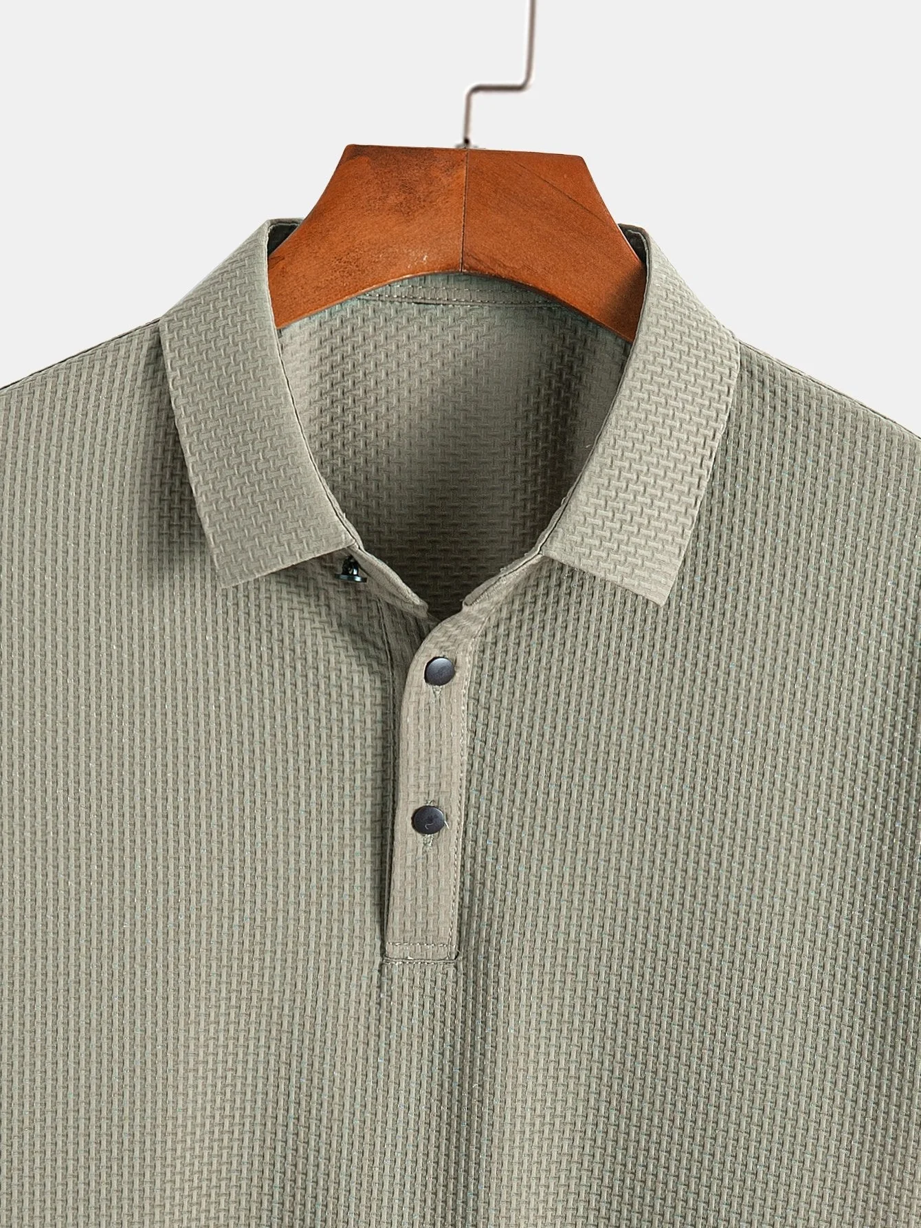Declan | Short Sleeve Textured Polo - Image 11
