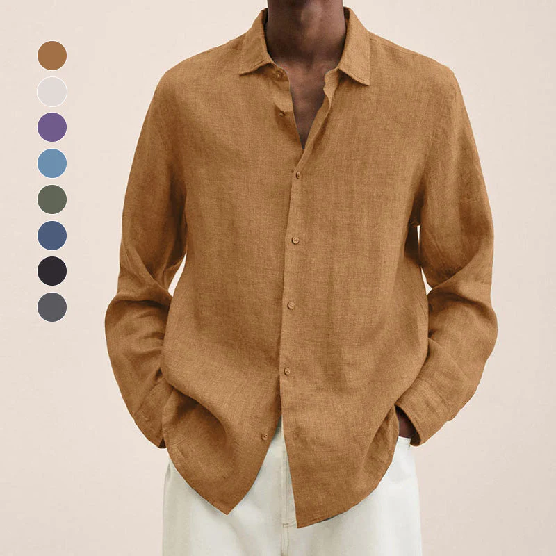Delano® | Men'S Regular Fit Linen Shirt - Image 13