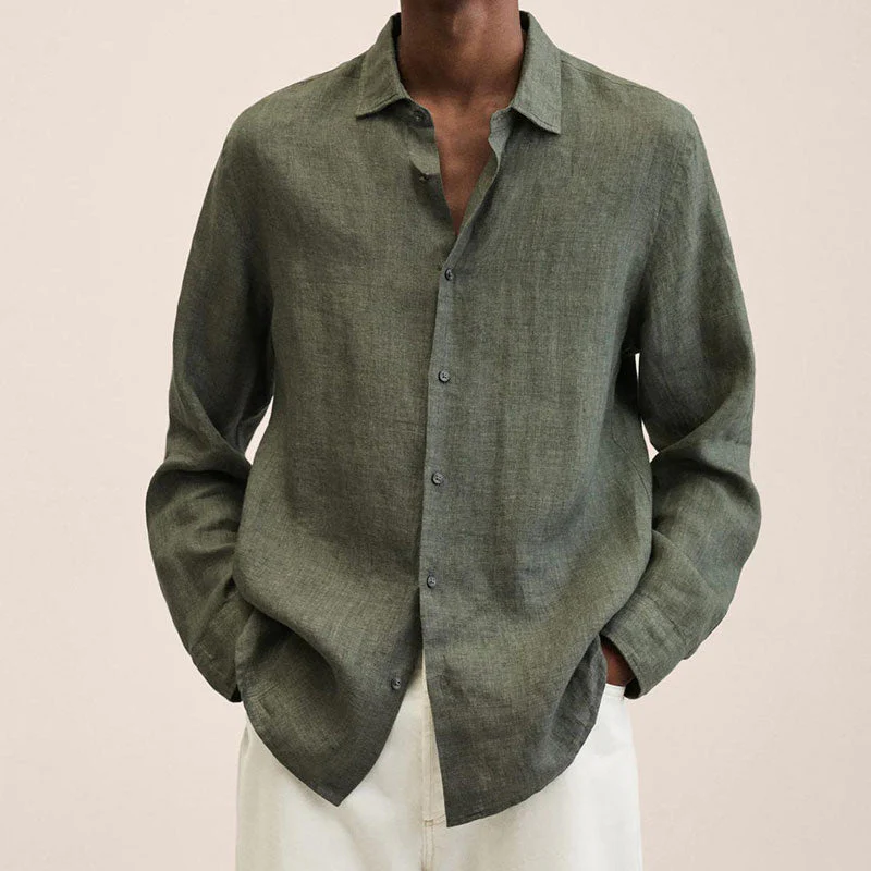 Delano® | Men'S Regular Fit Linen Shirt - Image 14