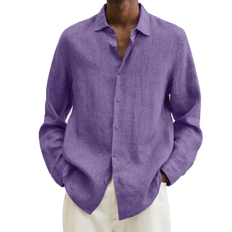 Delano® | Men'S Regular Fit Linen Shirt - Image 3