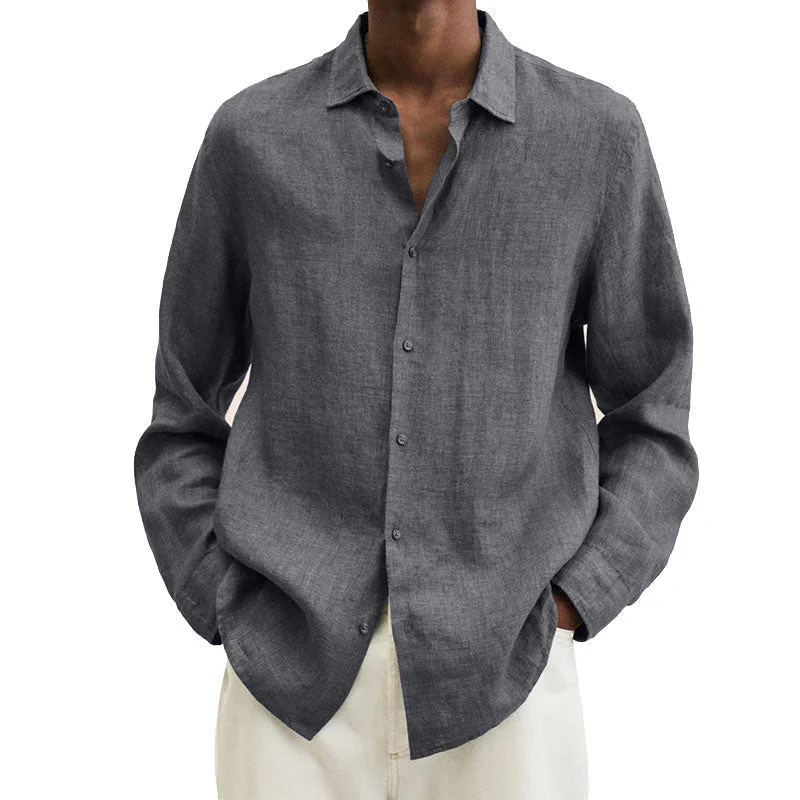 Delano® | Men'S Regular Fit Linen Shirt - Image 4