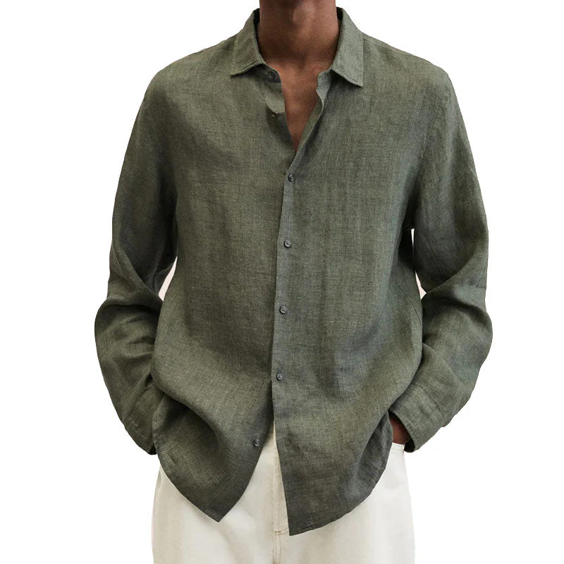 Delano® | Men'S Regular Fit Linen Shirt - Image 6