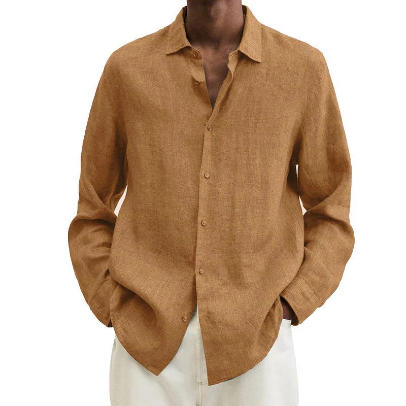 Delano® | Men'S Regular Fit Linen Shirt - Image 7