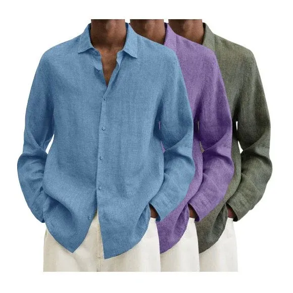 Delano® | Men'S Regular Fit Linen Shirt - Image 8
