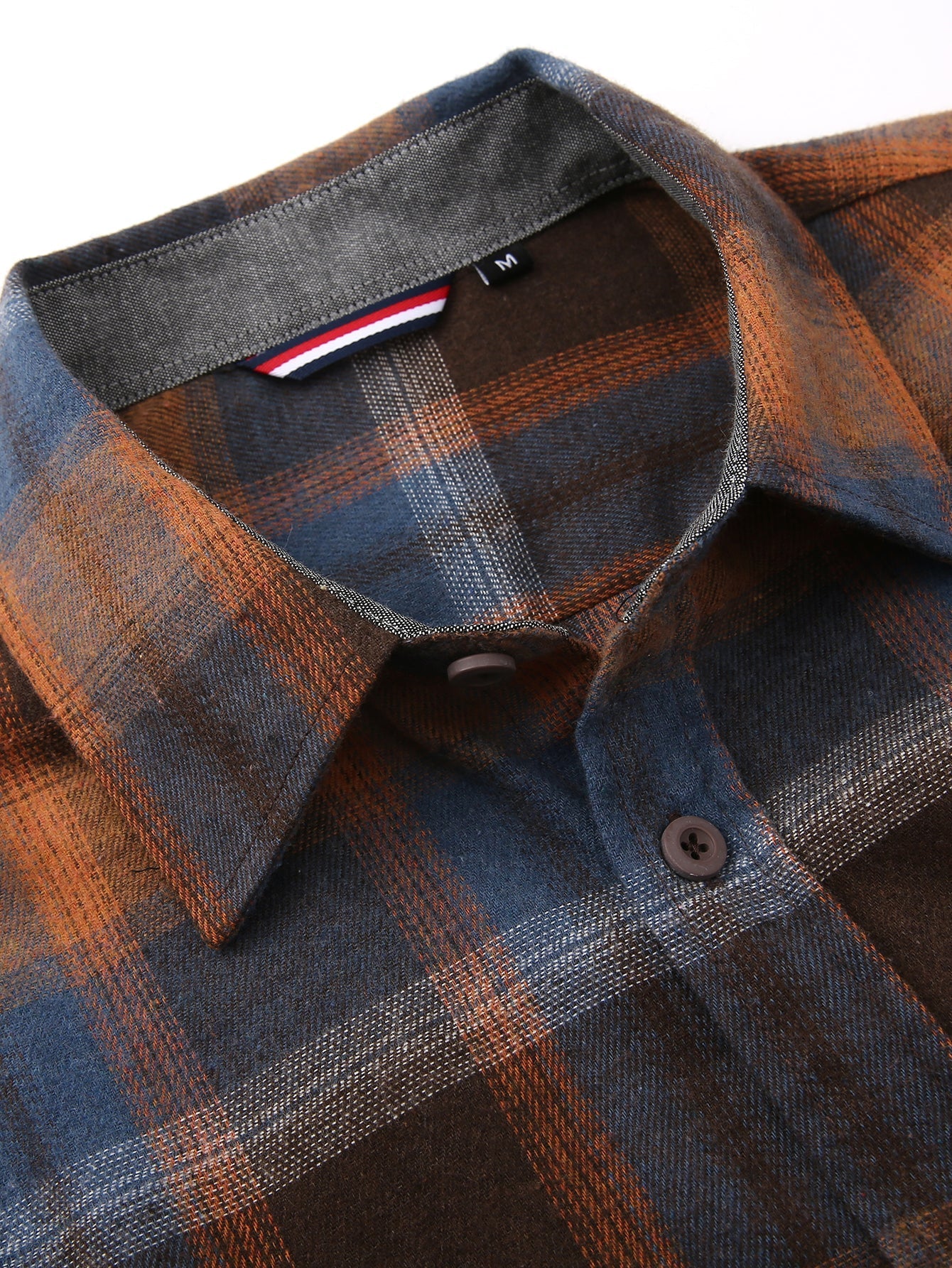 Demetrio® | Flannel Plaid Button Up Shirt - Image 12