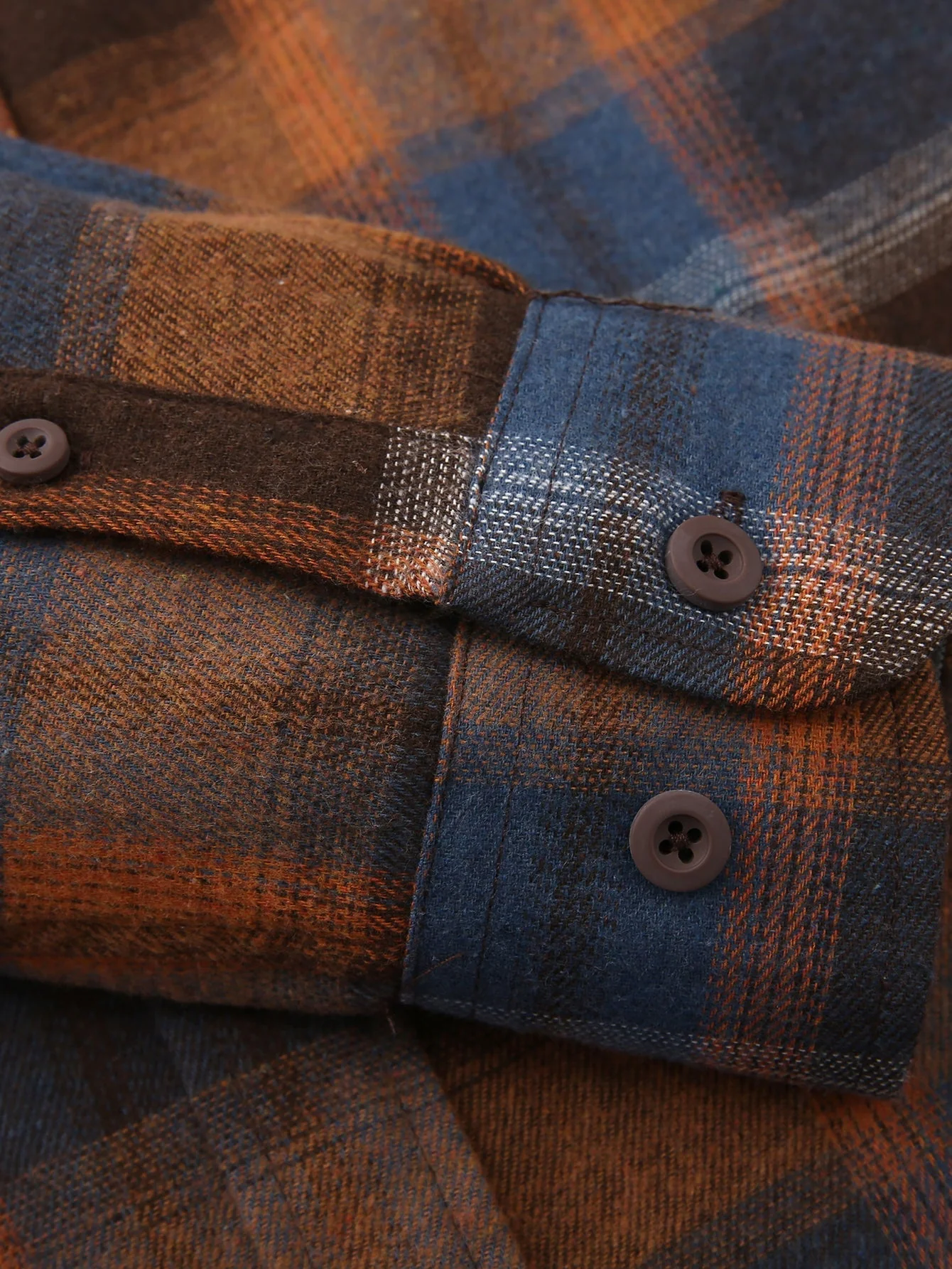 Demetrio® | Flannel Plaid Button Up Shirt - Image 3