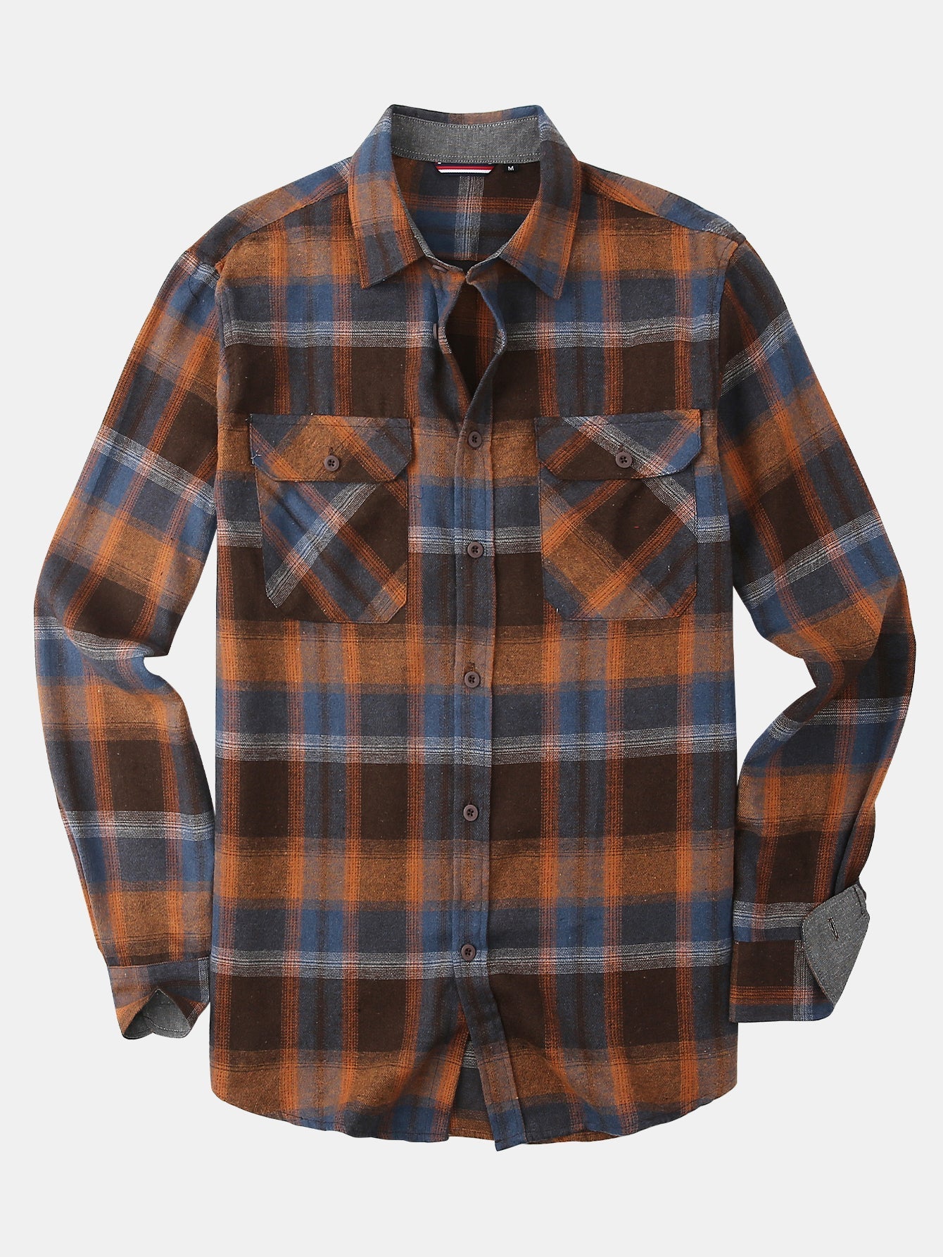 Demetrio® | Flannel Plaid Button Up Shirt - Image 6