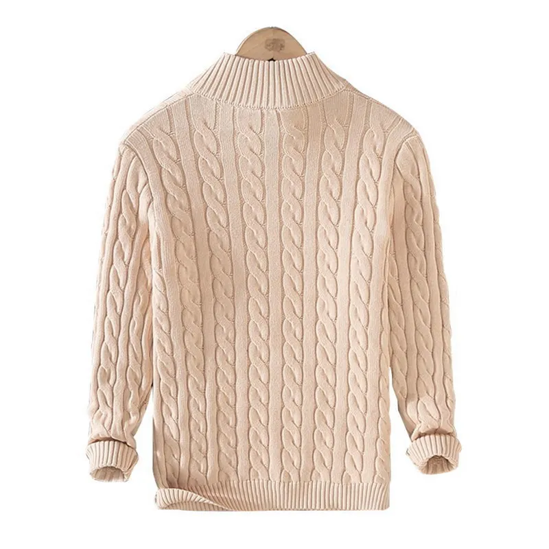 Denholm® | Knitted Cotton Pullovers With Stand-Up Collar - Image 3