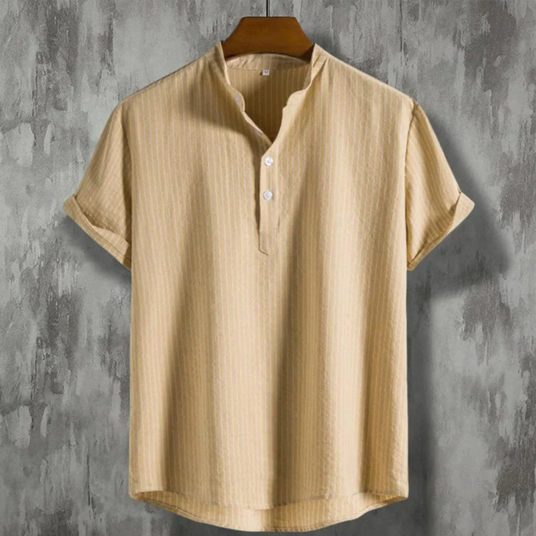Dennis® | Comfortable striped Henley shirt - Image 4