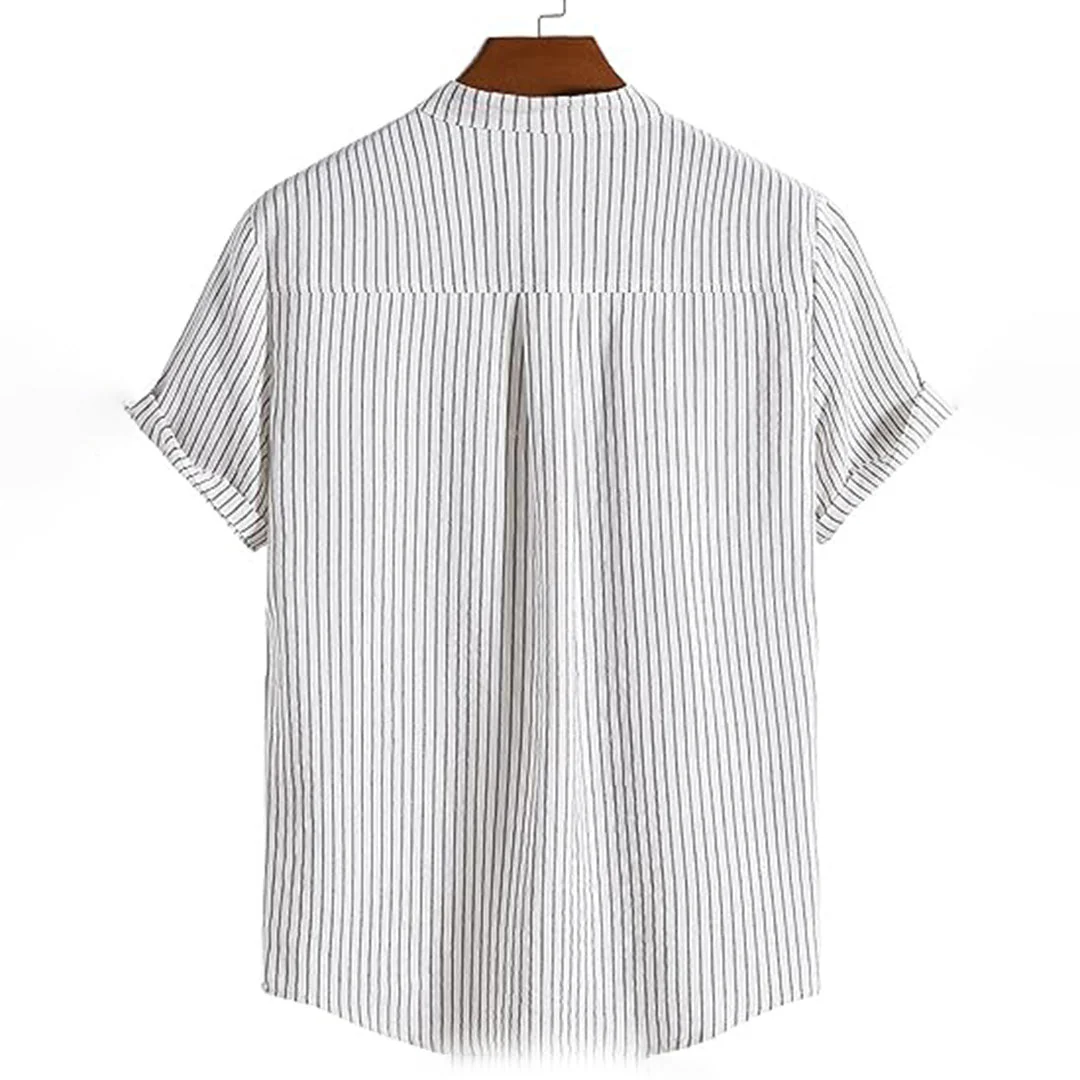 Dennis® | Comfortable striped Henley shirt - Image 5