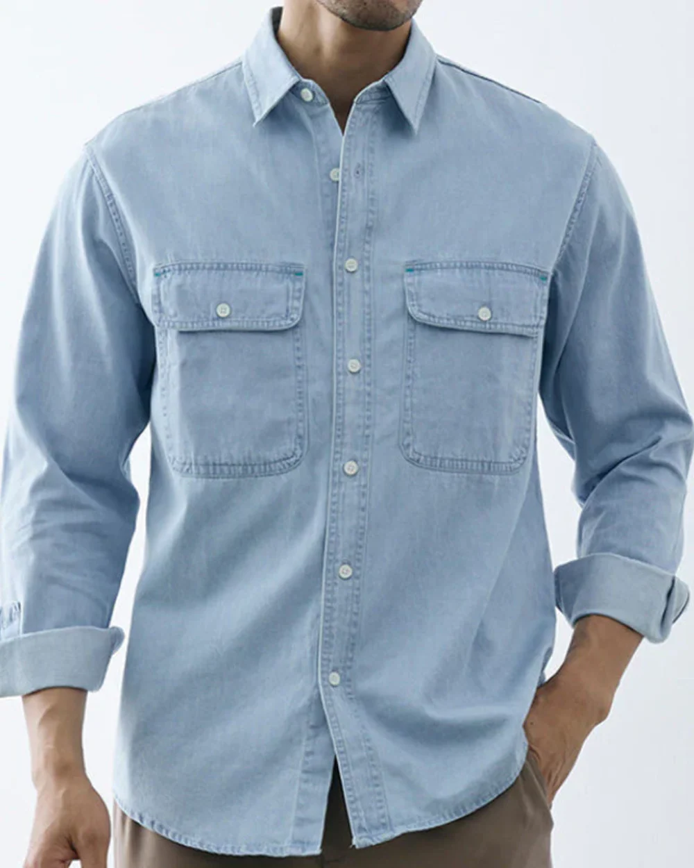 Dennis | Classic Denim Shirt - Image 4