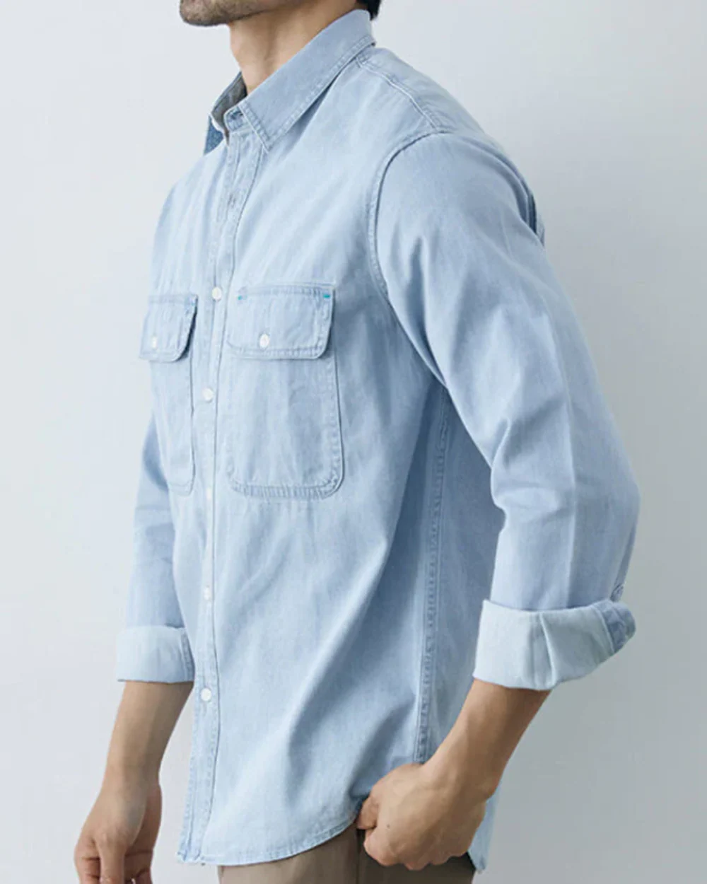 Dennis | Classic Denim Shirt - Image 6