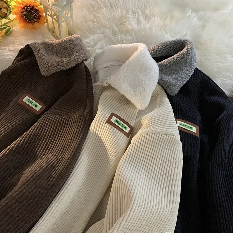 Denzil® | Corduroy Polo Sweatshirt For Men - Image 3