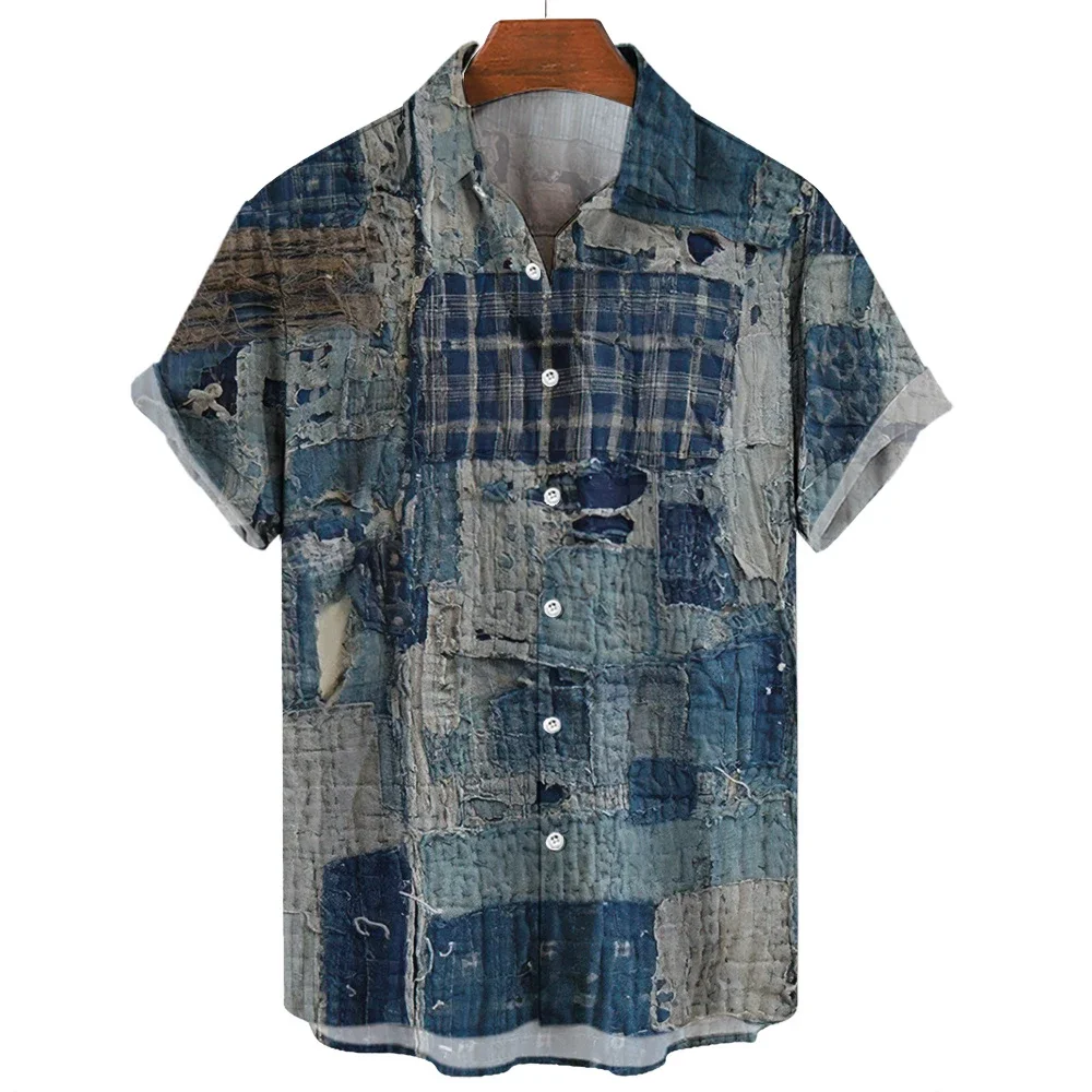 Derek® | Geometrisch Patchwork Shirt - Image 4