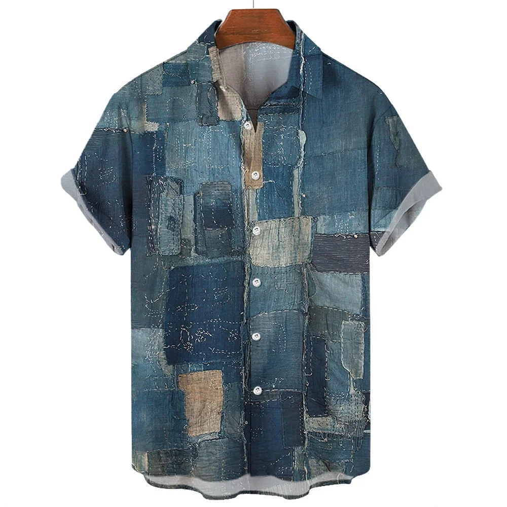 Derek® | Geometrisch Patchwork Shirt - Image 5