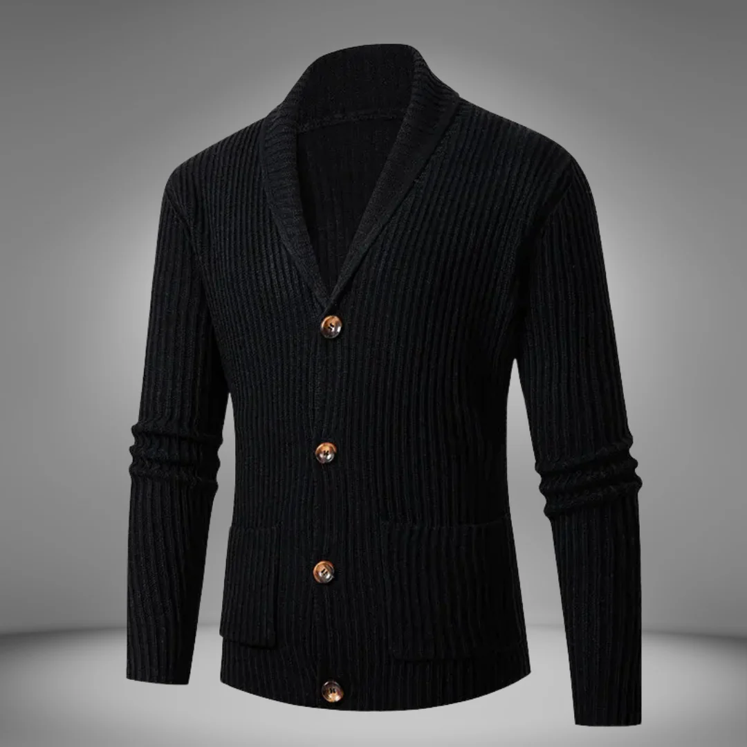 Dervin | Men's relaxed fit knitted cardigan - Image 5