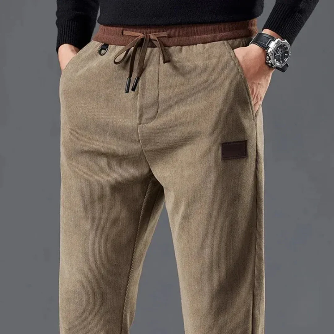 Desiderio | Jarred Slim Fit Corduroy Drawstring Pants - Image 2