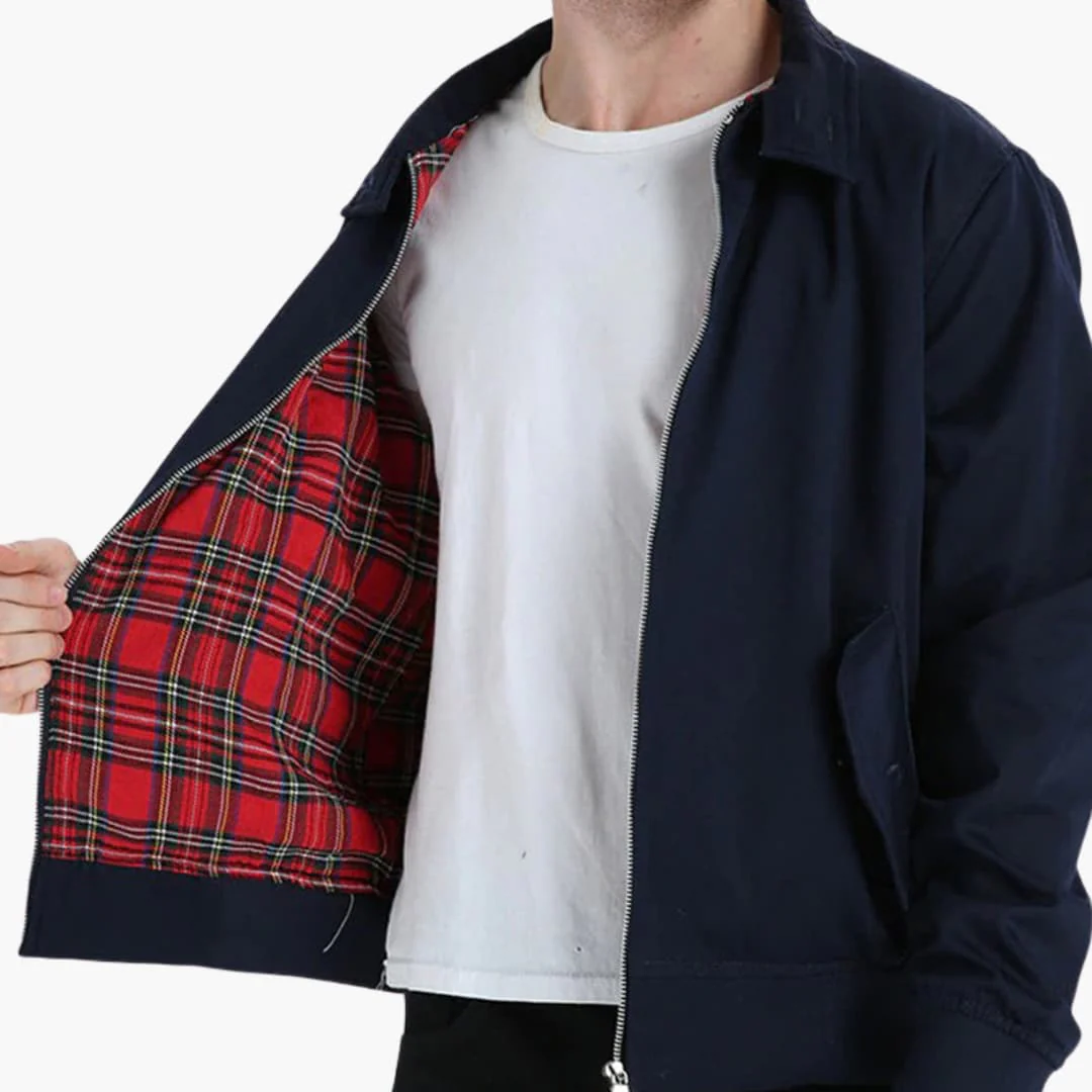 Desiderius | Virgil – Men's Harrington Jacket with Ribbed Cuffs - Image 2
