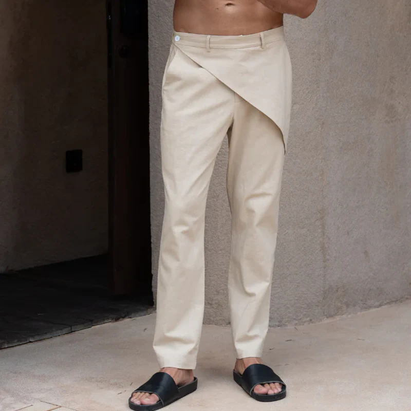 Devon | Men'S Spring And Summer Fashion Cotton Blended Design Casual Pants - Image 2