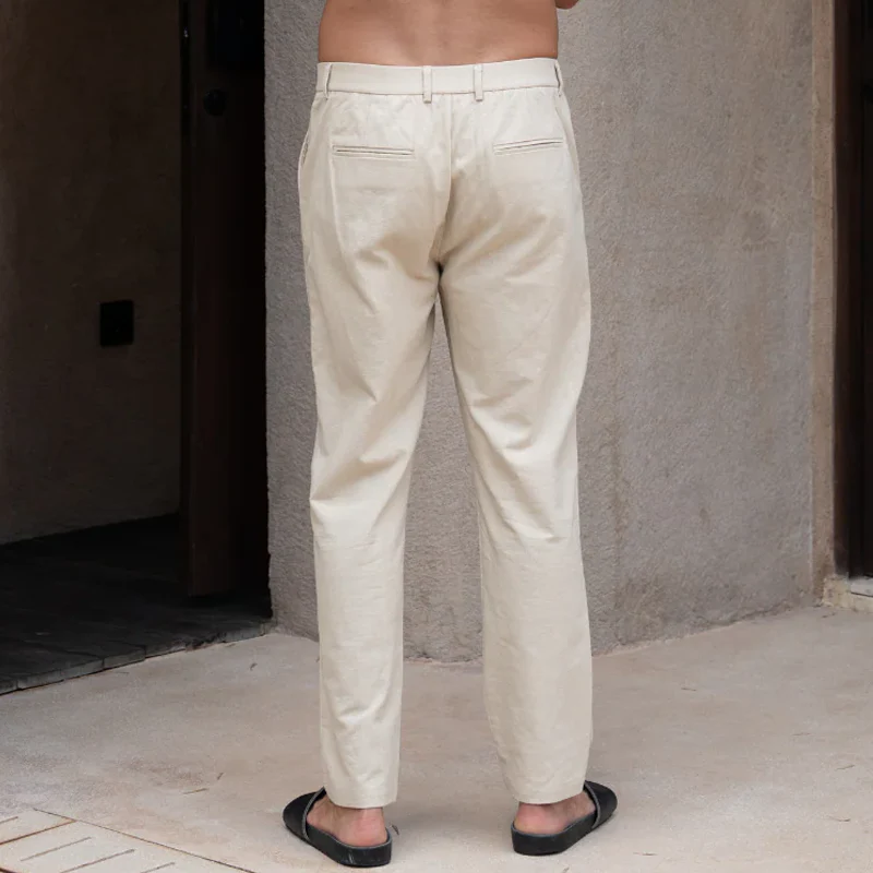 Devon | Men'S Spring And Summer Fashion Cotton Blended Design Casual Pants - Image 4