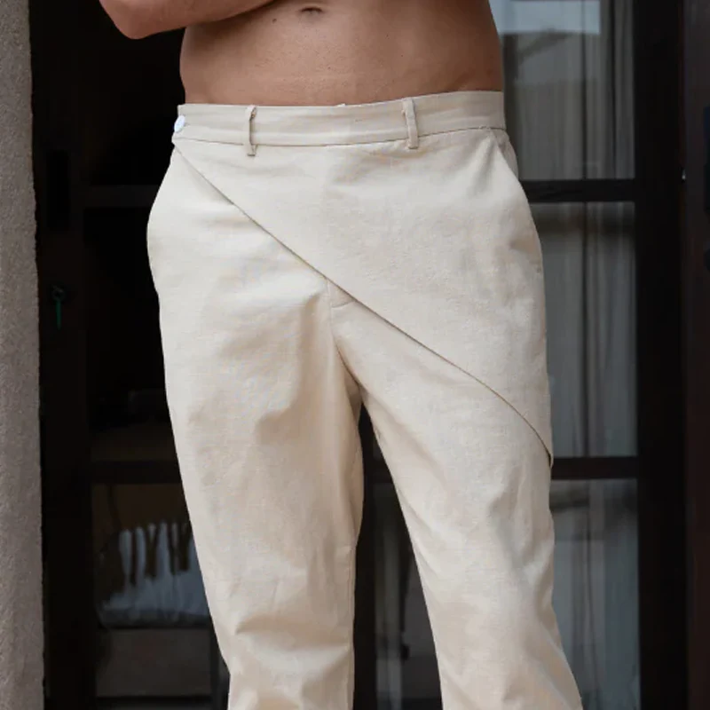 Devon | Men'S Spring And Summer Fashion Cotton Blended Design Casual Pants - Image 5