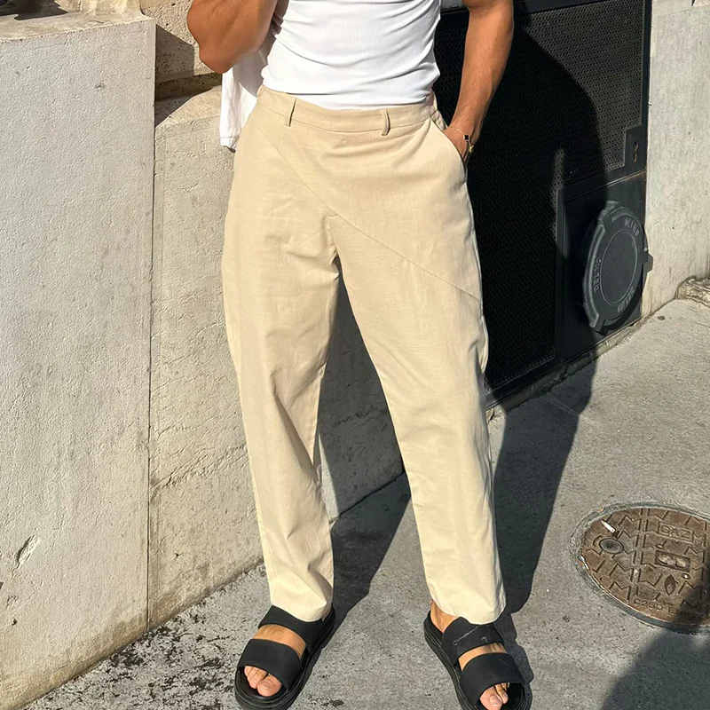 Devon | Men'S Spring And Summer Fashion Cotton Blended Design Casual Pants - Image 7