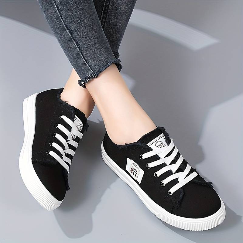 Dexter | Riley Frayed Canvas Sneakers - Image 3