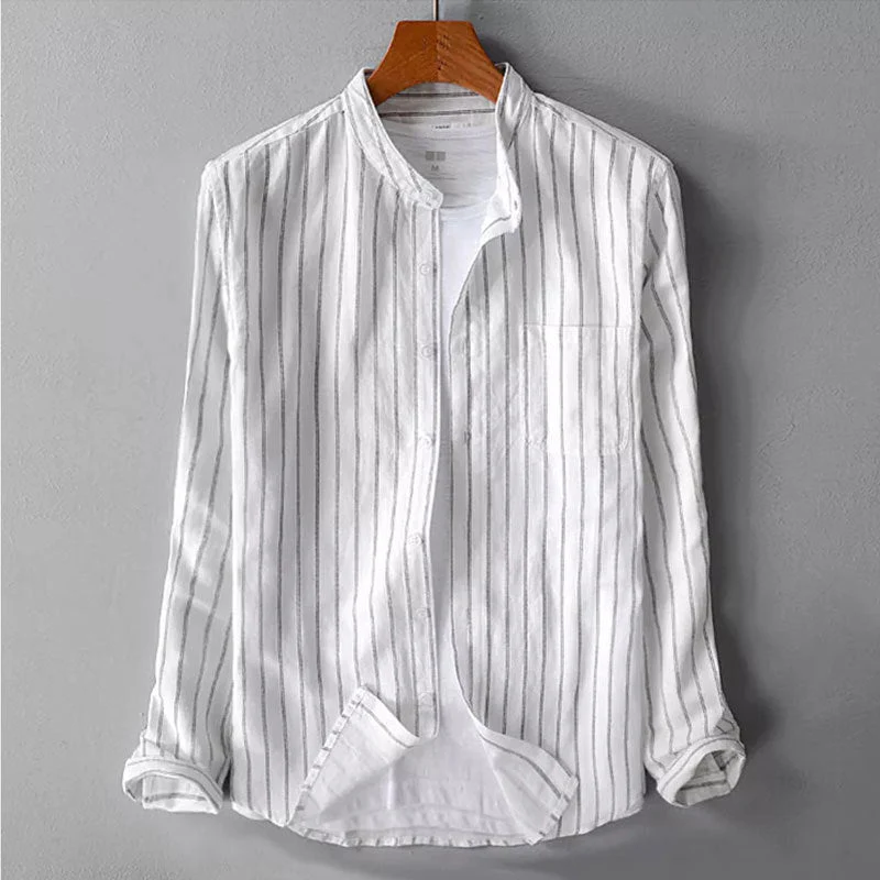 Diego® | Cotton and linen shirt - Image 3