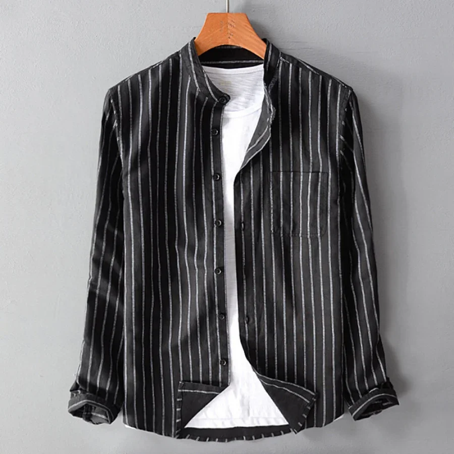Diego® | Cotton and linen shirt - Image 6