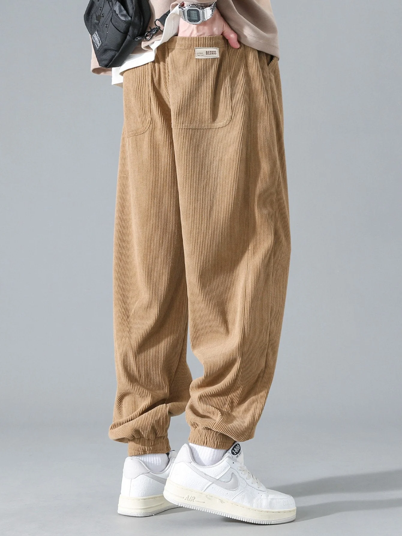 Diego® | Drawstring Corduroy Jogging Pants - Image 2