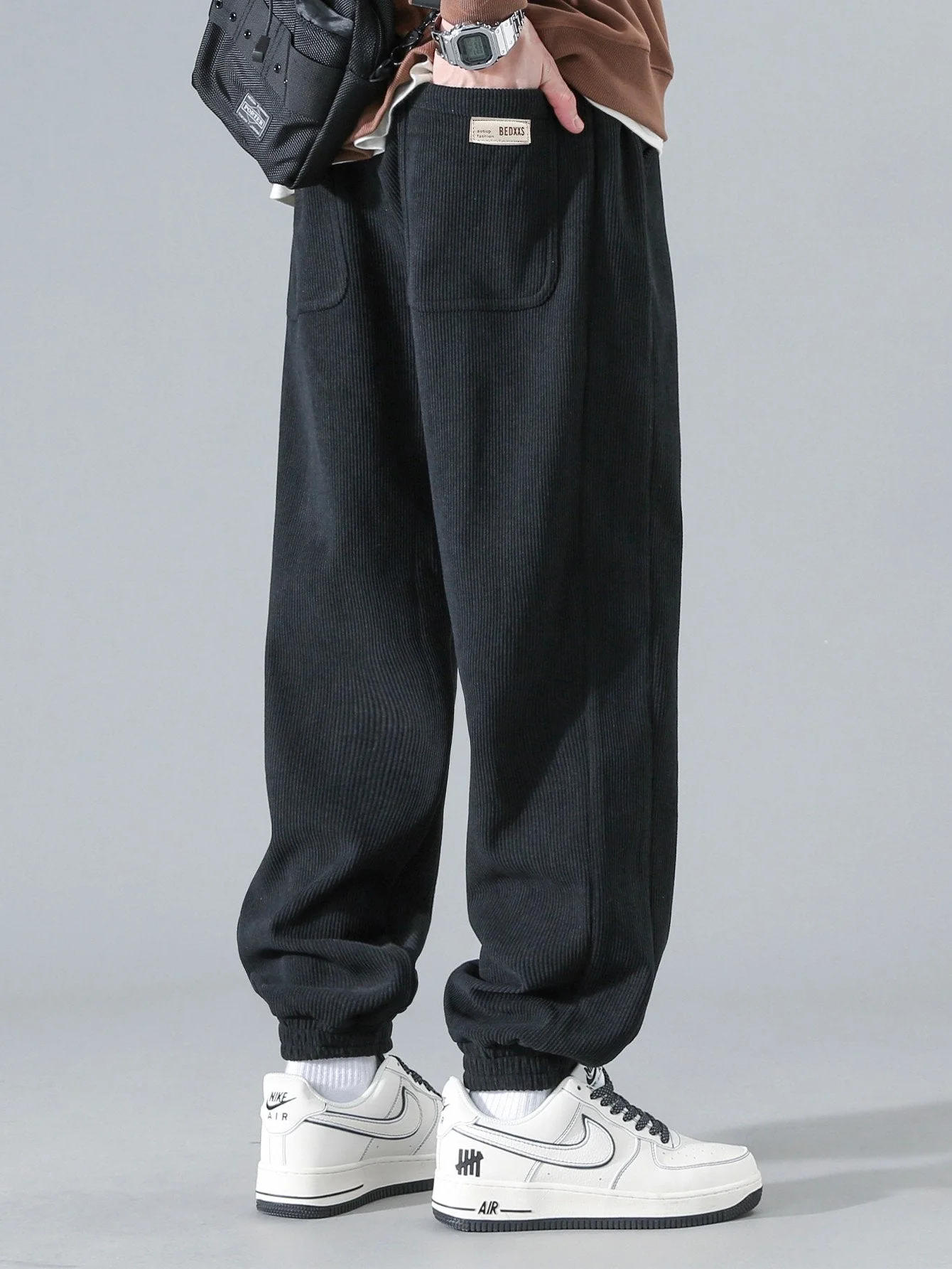 Diego® | Drawstring Corduroy Jogging Pants - Image 8