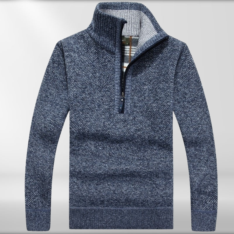 Diego® | Thicker Fleece Sweater With Half Zip - Image 2