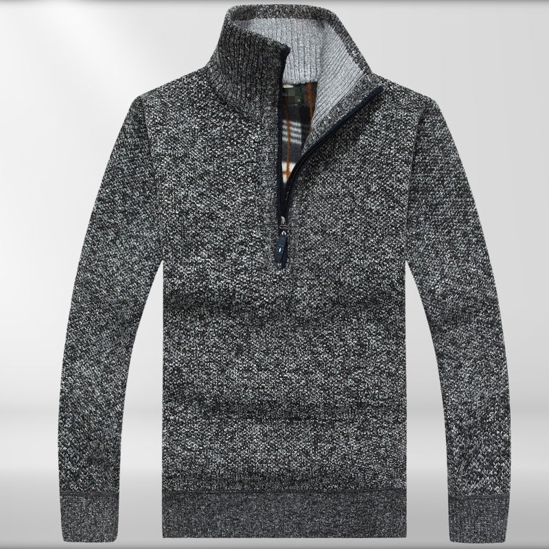 Diego® | Thicker Fleece Sweater With Half Zip - Image 3