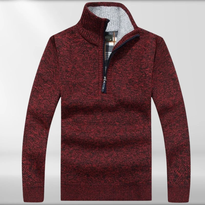 Diego® | Thicker Fleece Sweater With Half Zip - Image 4