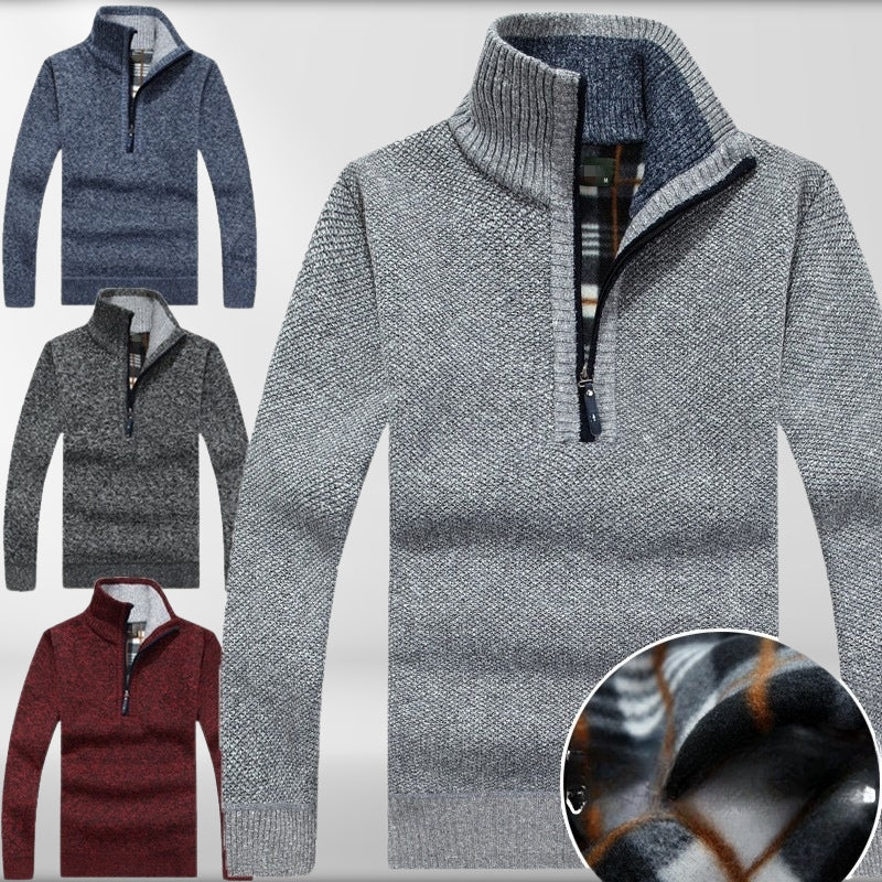 Diego® | Thicker Fleece Sweater With Half Zip - Image 6