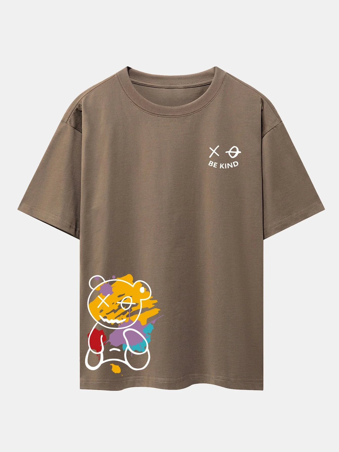 Dillon® | Graffiti Bear Print Drop Shoulder Oversize T-Shirt - Image 14