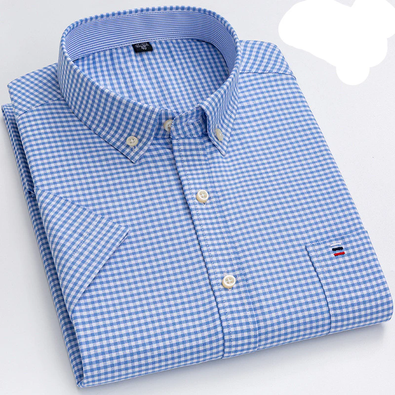 Dimitri® | Soft Cotton Shirt With Practical Chest Pocket And Short Sleeves - Image 10
