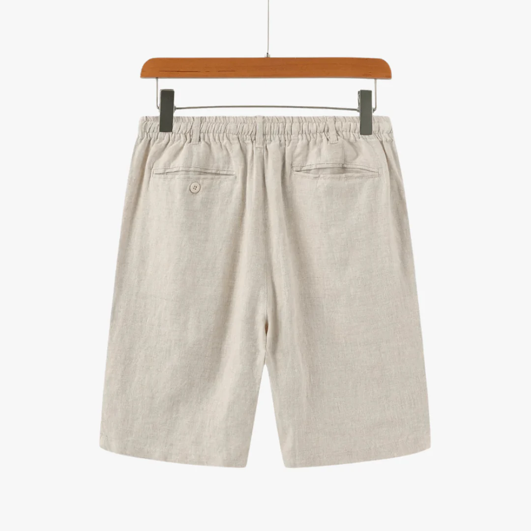 Dino | Men's Linen Shorts – Lightweight Drawstring Summer Shorts with Pockets - Image 2