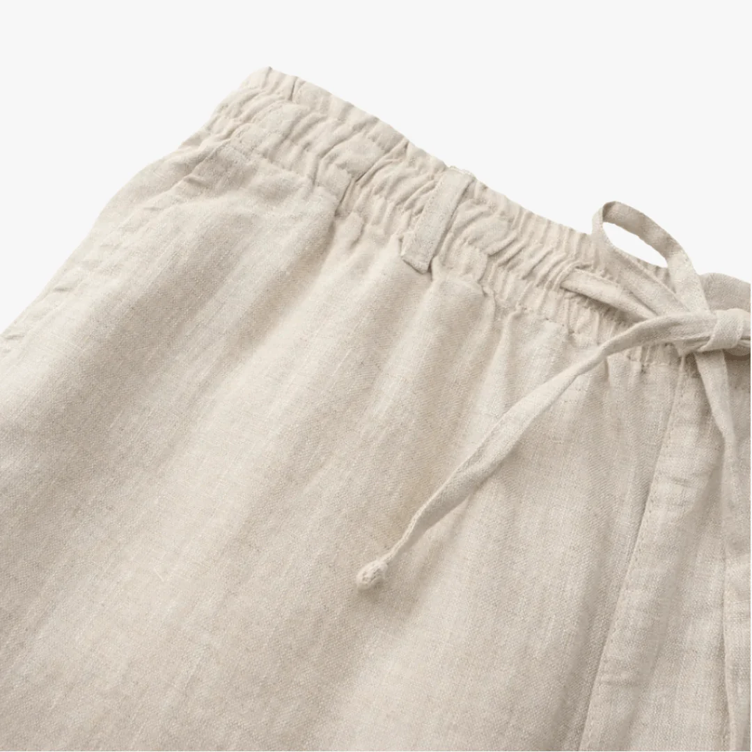 Dino | Men's Linen Shorts – Lightweight Drawstring Summer Shorts with Pockets - Image 3