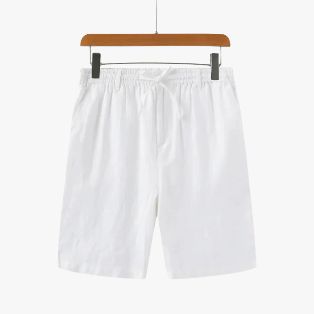 Dino | Men's Linen Shorts – Lightweight Drawstring Summer Shorts with Pockets - Image 5