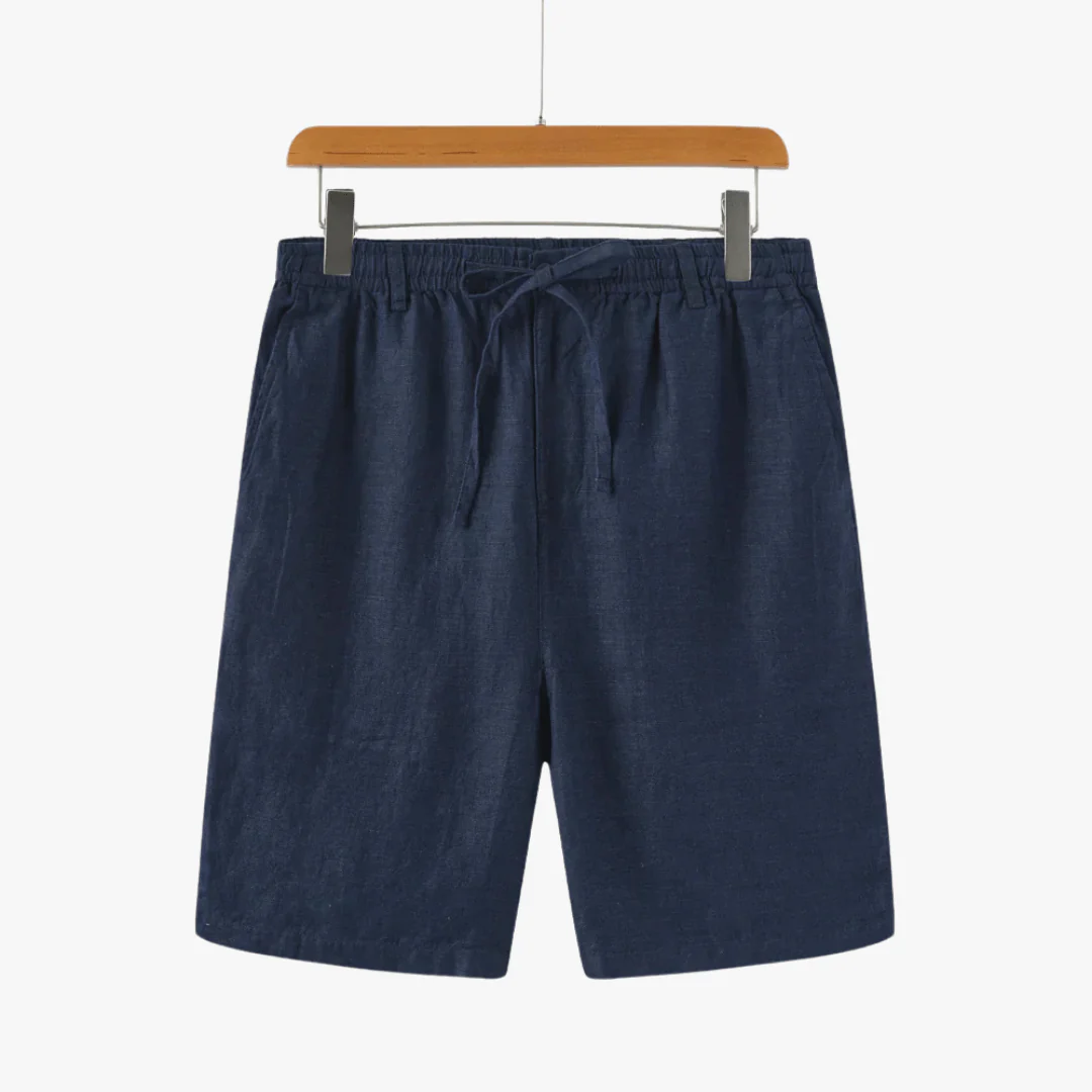 Dino | Men's Linen Shorts – Lightweight Drawstring Summer Shorts with Pockets - Image 6