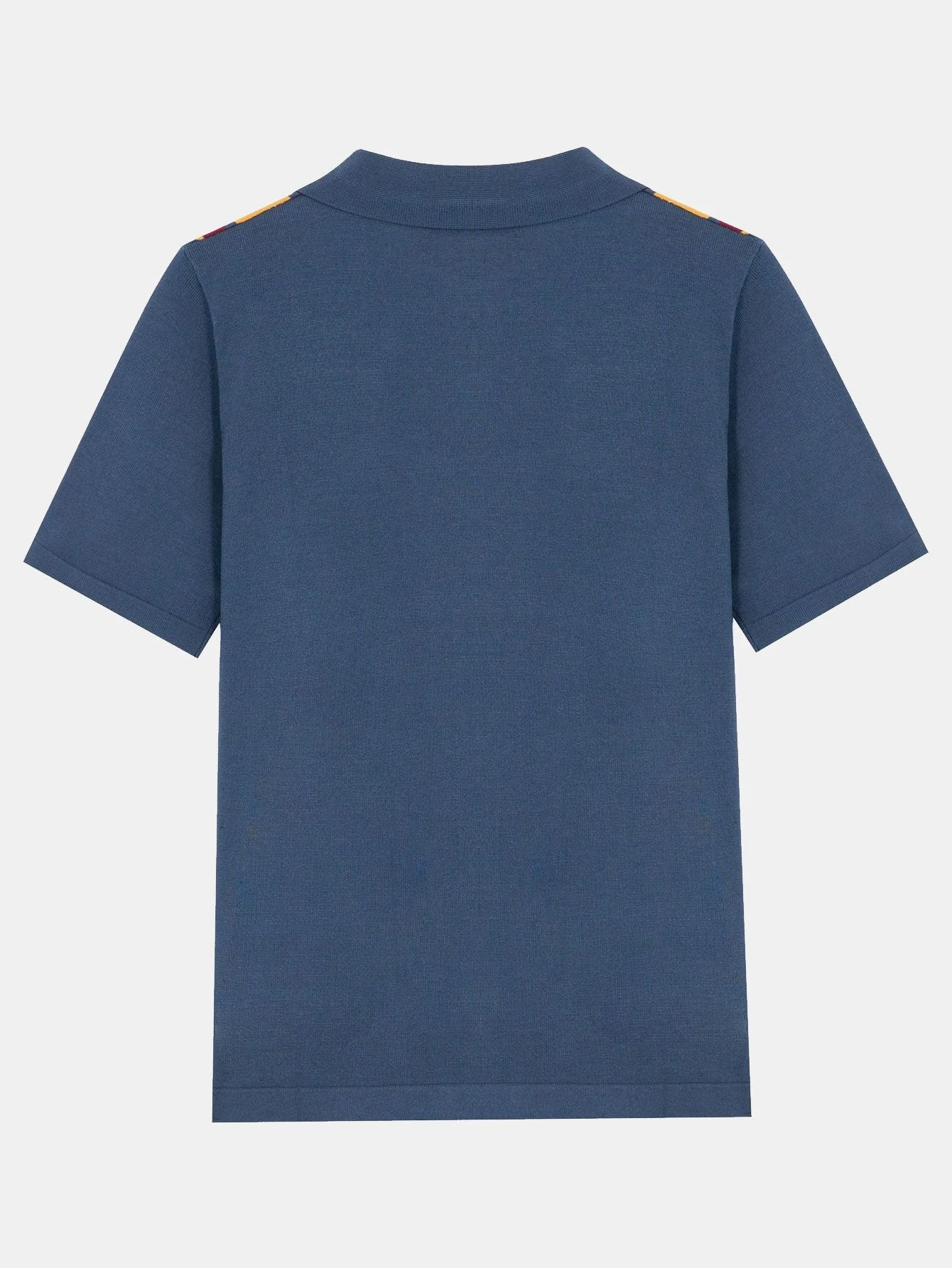 Dionisio® | Short Sleeve Multi Stripe Button Up Sweater Polo - Image 4